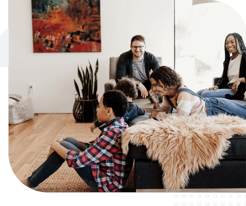 Interstate Moving Photo of relaxing family